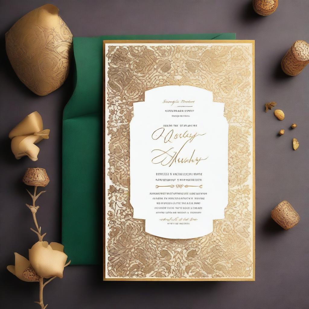 A wedding invitation card with the names 'Rohit weds Mehak' elegantly written