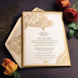 A wedding invitation card with the names 'Rohit weds Mehak' elegantly written