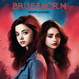 Create a book cover featuring Rue from Euphoria standing next to Allison Argent from Teen Wolf, with Lydia Martin in front