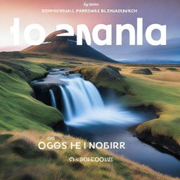 A travel guide cover titled 'Los 10 Mejores Lugares Para Visitar en Islandia'