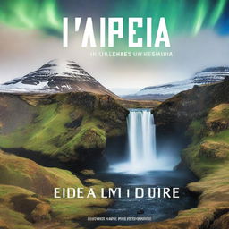 A travel guide cover titled 'Los 10 Mejores Lugares Para Visitar en Islandia'