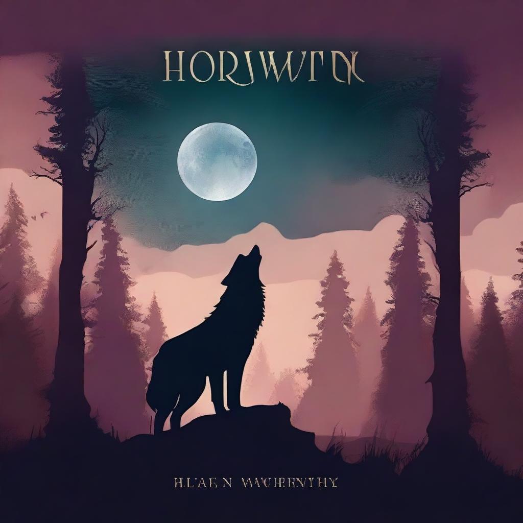 Create a fantasy book cover with the title 'Howling from Afar'