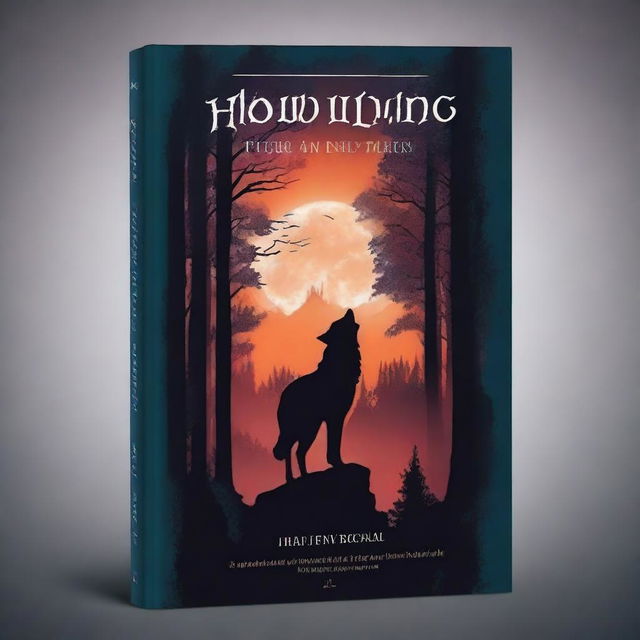 Create a fantasy book cover with the title 'Howling from Afar'