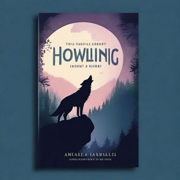 Create a fantasy book cover with the title 'Howling from Afar'