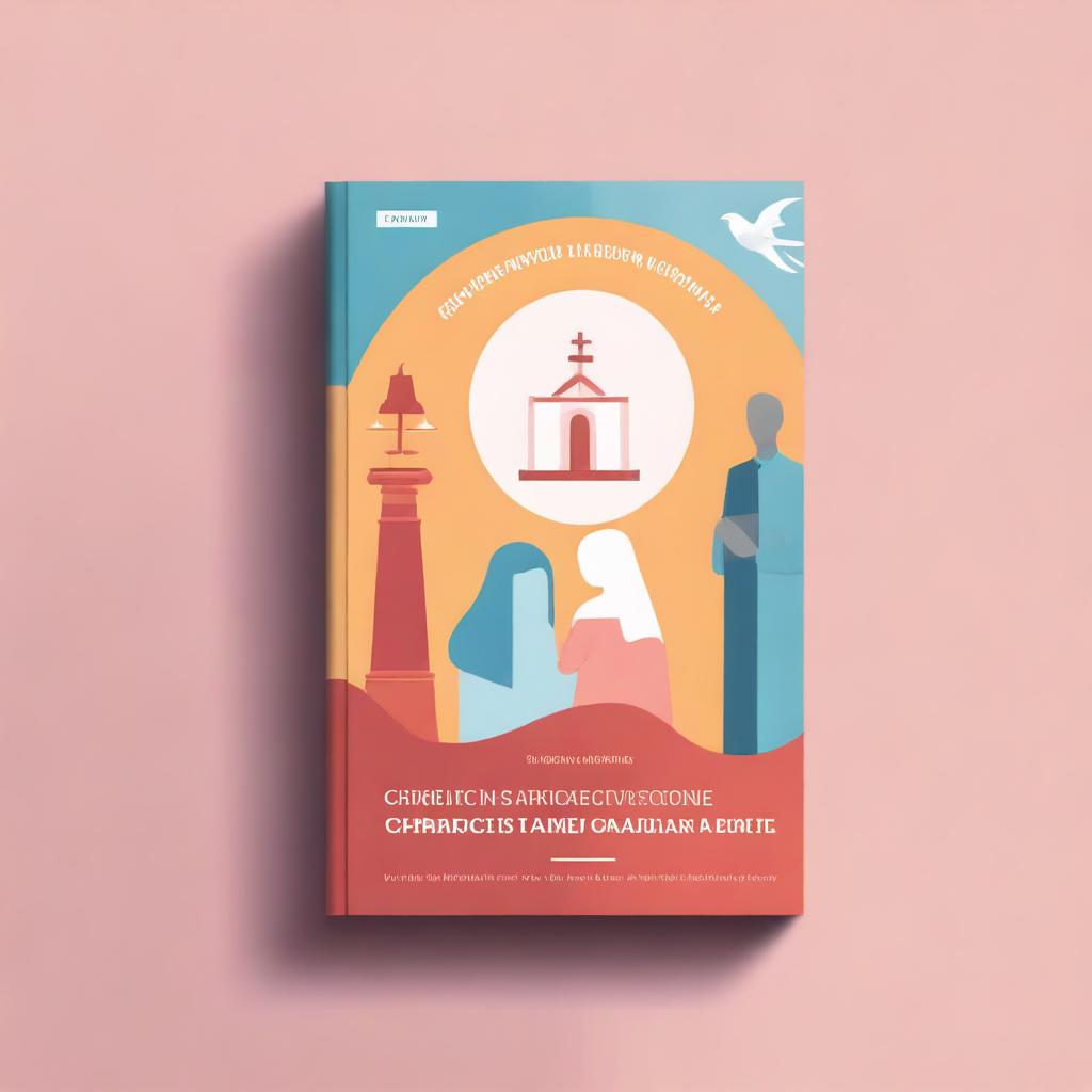 Design a book cover for a gender-responsive policy guide for churches in Indonesia