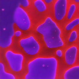 A laser microscopy image visualizing cells with a gradient of the visible spectrum