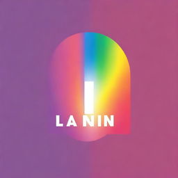 Create an image of the visible spectrum of light in a gradient, featuring the logo for Lanin Lab