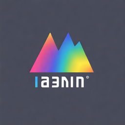 Create an image of the visible spectrum of light in a gradient, featuring the logo for Lanin Lab