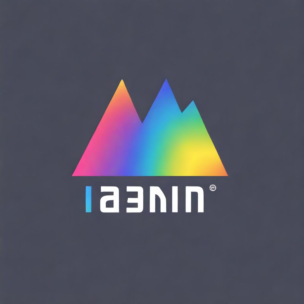 Create an image of the visible spectrum of light in a gradient, featuring the logo for Lanin Lab