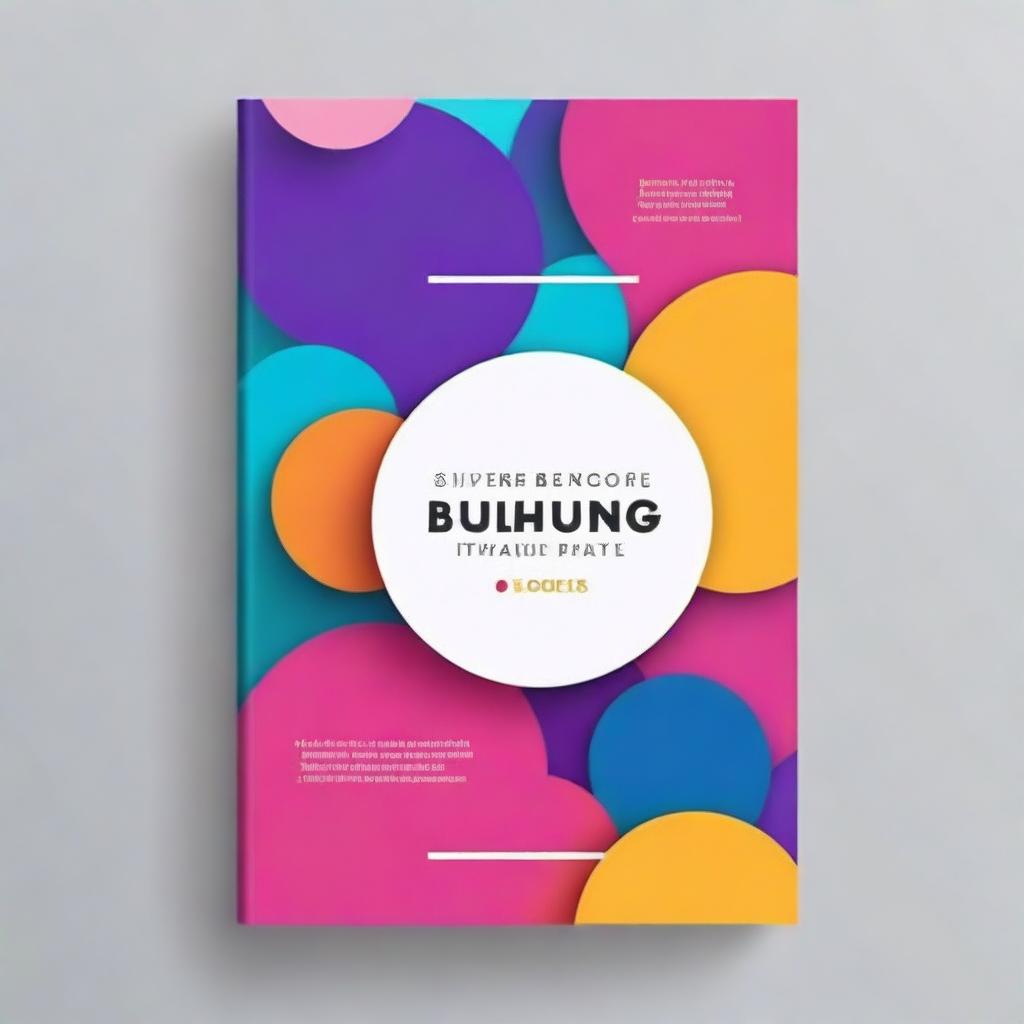 Design an e-book cover page that is visually captivating and modern