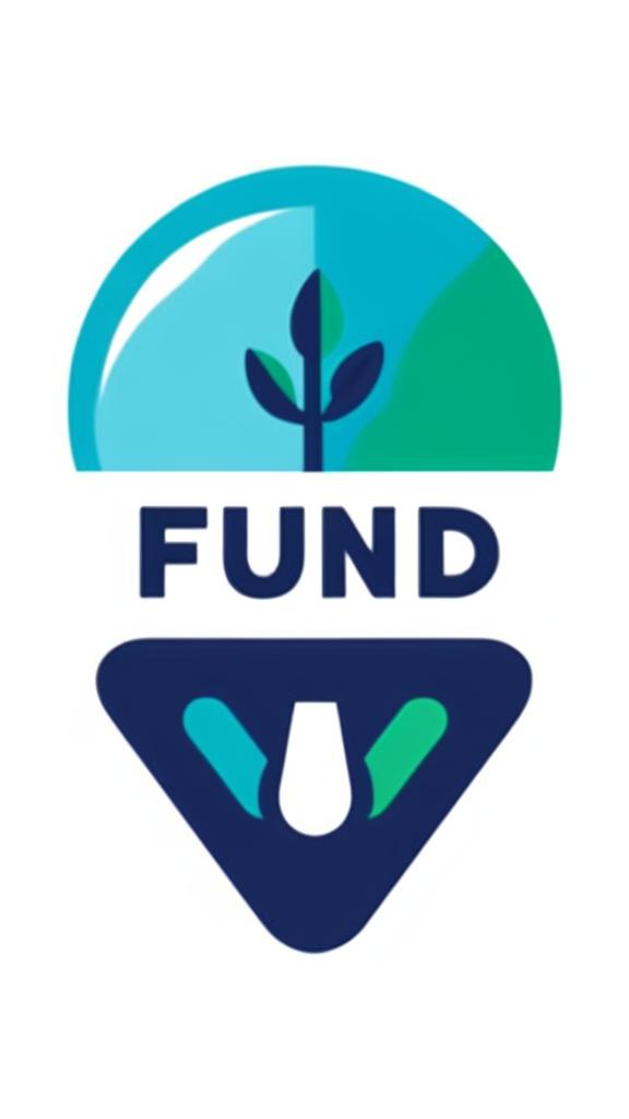 Bold word logo spelling 'Fund Me Harder' in vibrant blues and greens on a white background.