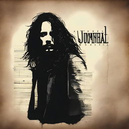 Design a journal branded with Chris Cornell's name, reminiscent of the 1990s