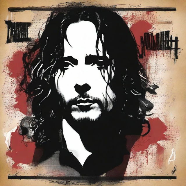 Create an album cover featuring Chris Cornell