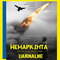 Design a book cover for 'When the Rockets Flew' that captures the perception of the war in Ukraine in 2014 from within Russia, life in Russia from 2014 to 2022, and Russia's full-scale invasion of Ukraine in 2022, all through the eyes of a Russian citizen