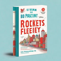 Design a book cover for 'When the Rockets Flew' that focuses on life in Russia from 2014 to 2022 through the eyes of a Russian citizen