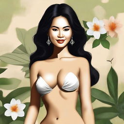 Create an image of a sexy Cambodian woman