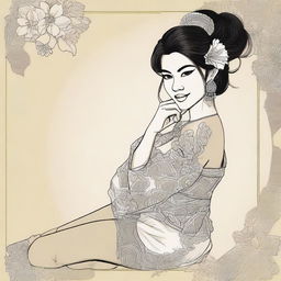 Create an image of a sexy Cambodian woman