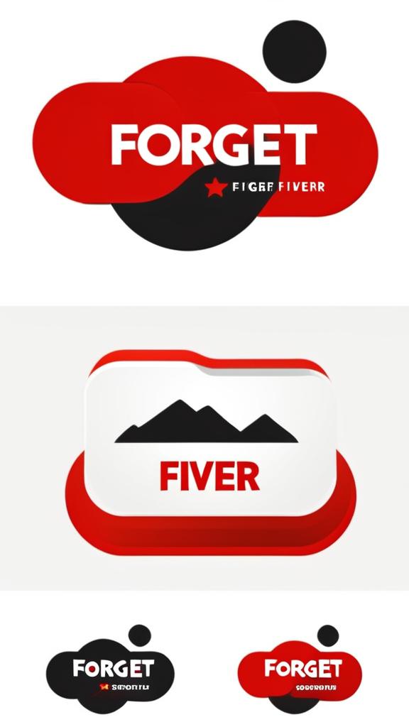 Large text logo spelling 'Forget Fiverr' in bold red and black on a white background.