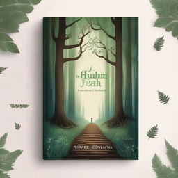 A beautifully designed book cover featuring an enchanting forest scene with a mysterious pathway leading into the woods