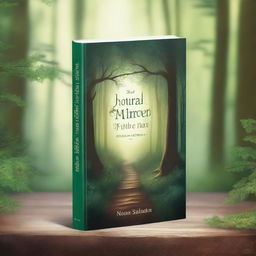 A beautifully designed book cover featuring an enchanting forest scene with a mysterious pathway leading into the woods