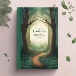 A beautifully designed book cover featuring an enchanting forest scene with a mysterious pathway leading into the woods