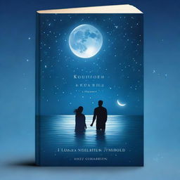 A book cover featuring a night-time ocean scene illuminated by moonlight