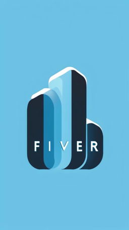 Large text logo spelling 'Forget Fiverr' in icy blues and silvers on a black background.