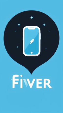 Large text logo spelling 'Forget Fiverr' in icy blues and silvers on a black background.