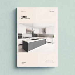 A modern cover sheet for a kitchen design specification book