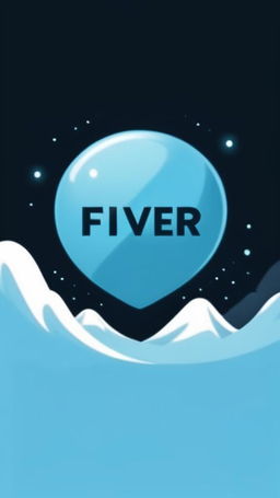 Large text logo spelling 'Forget Fiverr' in icy blues and silvers on a black background.