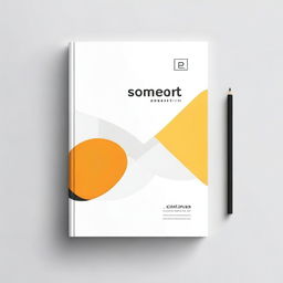 A modern decorated cover sheet for a design specification book