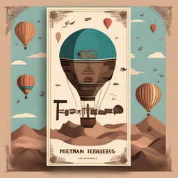 A book cover titled 'Fronteras' featuring a hot air balloon and symbols related to archaeology