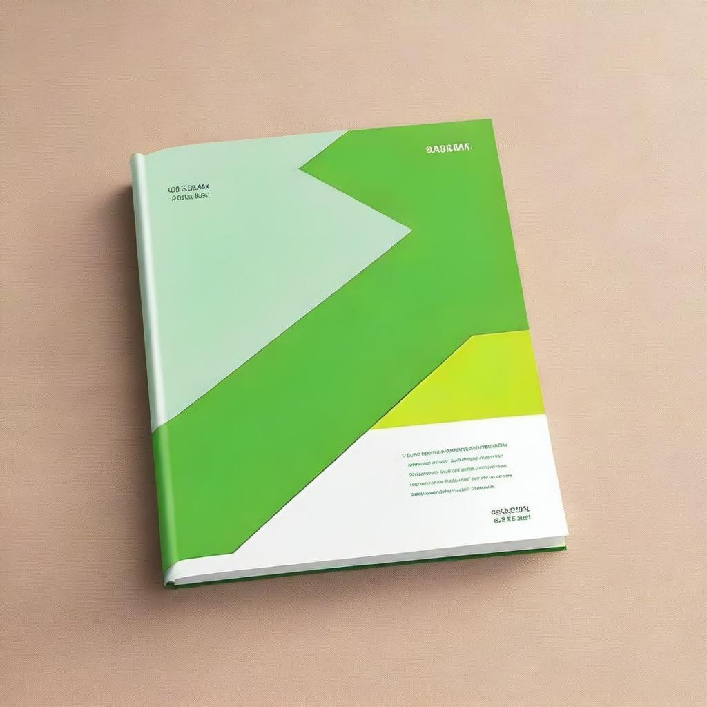 Create a modern, clean, and professional cover for a specification book in landscape orientation