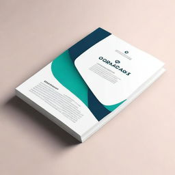 Create a cover for a specification book with a modern and clean look