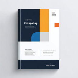 Create a cover for a specification book with a modern, clean look