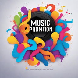 A vibrant and energetic promotional image for a music event called 'Music Soul Promotion'