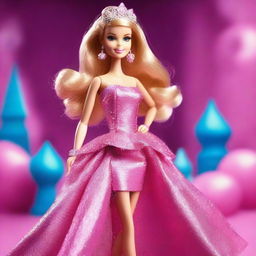 Create an image of Barbie, the iconic fashion doll