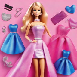 Create an image of Barbie, the iconic fashion doll