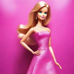 Create an image of Barbie, the iconic fashion doll