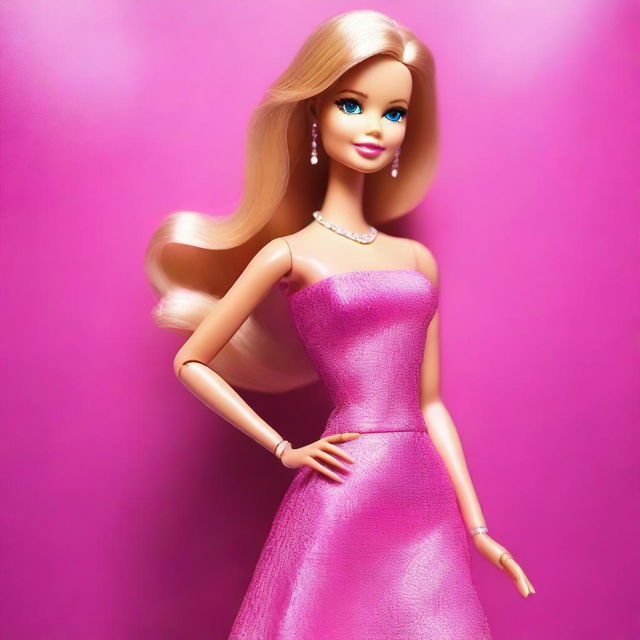 Create an image of Barbie, the iconic fashion doll