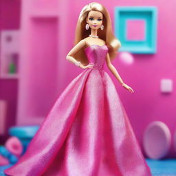 Create an image of Barbie, the iconic fashion doll