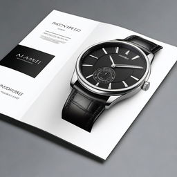 Create a gift card design for a watch