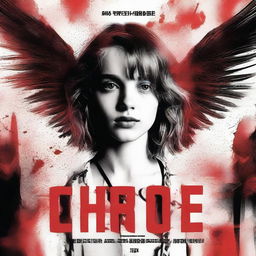 Design a movie poster for the film 'Chaos Angel' starring Maya Hawke