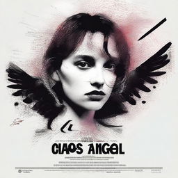 Design a movie poster for the film 'Chaos Angel' starring Maya Hawke and produced by Christian Lee Hutson