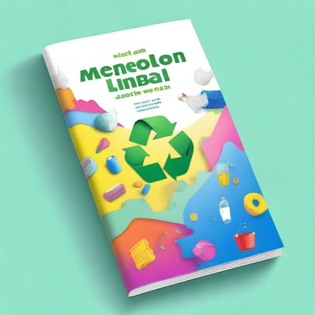 Create a book cover for a book titled 'Mengelolah Limbah Plastik'