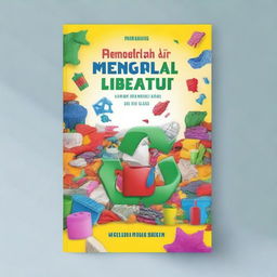 Create a book cover for a book titled 'Mengelolah Limbah Plastik'