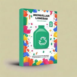 Design a book cover for a book titled 'Mengelolah Limbah Plastik'