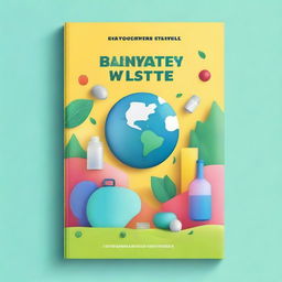 A book cover design focused on managing plastic waste