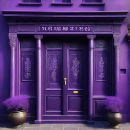 A fantasy-themed shop with a deep purple facade