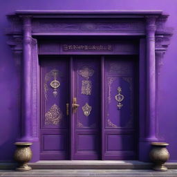 A fantasy-themed shop with a deep purple facade